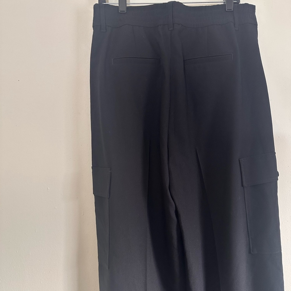 Chico’s Cargo Wideleg Pants Black size 12 - Picture 9 of 12